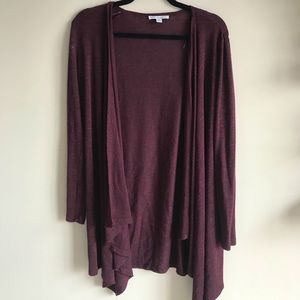 [SOLD: DEPOP] AE Burgundy Long-Line Cardigan